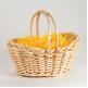 Tapered Oval Wicker Gift Baskets W/ Handles(13"x9 1/2"x6")